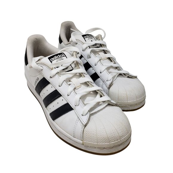 Adidas Originals Superstar White & Black Low-Top Sneakers Men's Size 7 - Picture 7 of 9